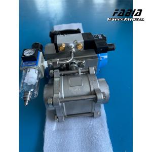 China Pneumatic Ball Valve Actuator Butt-Weld Water Tank Ball Valve Control Valve Corrosion-Resistant Stainless Steel factory