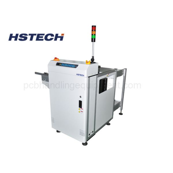 China 90 Degree PCB Magazine Unloader LED Button Automatic PCB Unloader 4-6 Bar With 3 Magazines factory