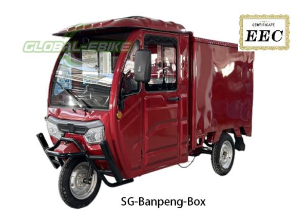 Heavy Duty Electric Cargo Tricycle , Electric Assist Cargo Trike With Hydraulic