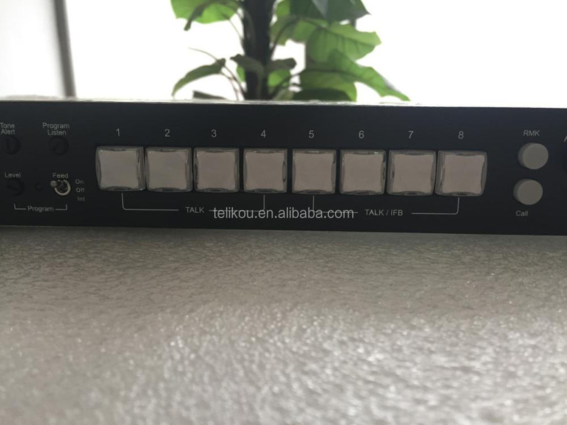 TELIKOU TM-800 eight channel Full duplex TV station,Studio Broadcast Van live show football referee intercom system