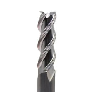 China 18mm Dia HRC55 3 Flutes Flat Carbide End Mills For Aluminum Uncoated Cut Length 45mm 18*45*18*100 for Customization factory