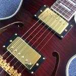 New style high quality electric guitar, double f holes, rosewood fingerboard