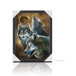 Hotel Decoration Lenticular Flip Picture / 0.6mm PET 3 In 1 3D Animals Photos