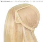 100% RAW Cuticle Remy Human Hair Medical Grade Toupee Mono Top Ladies Wigs Mix