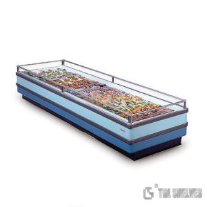 China 12 Volt Dc Display Freezer For Supermarket , LED lights Open Air Merchandiser Cooler factory