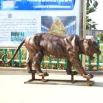 3m Realistic Outdoor Bronze Sculpture Aantique Bronze Tiger Statue
