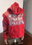 Vintage Distressed Sun Faded Acid Wash Screen Printed Hoodies with Cotton Fabric