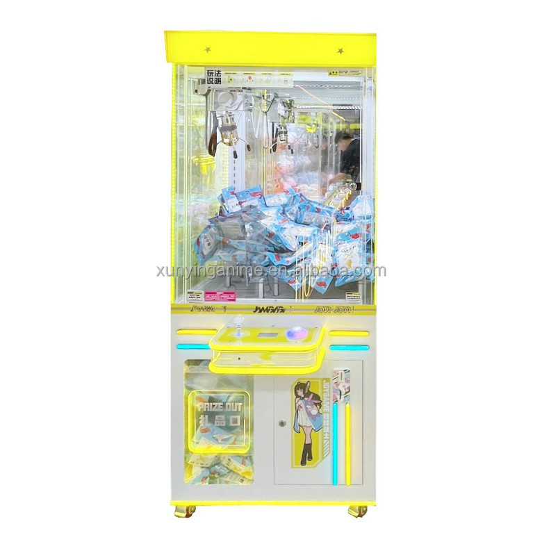 Interactive Mini Crane Squishy Toy Claw Machine For Children's Playtime