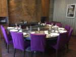 Stainless Steel Gas Heating Down Exhausting Restaurant Hibachi Grill Table Semi