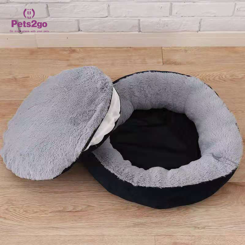 Oem Donut Shape Faux Fur Pet Bed Mat For Better Sleep