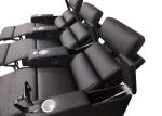 Adjustable Top Grain Leather Modern Recliner Chair Resiliency Foam
