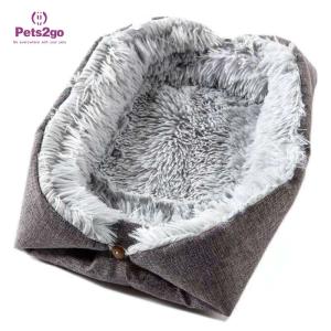 China Mechanical Wash Plush linen Memory Foam Pet Bed Mat factory