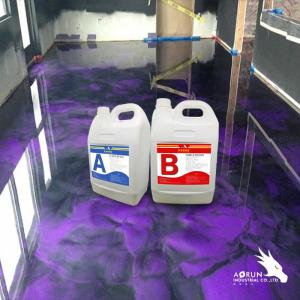 China Liquid Coating Epoxy Floor Resin Non Slip Floor Office Factory Tile Solvent Free on sale
