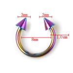 Fashion Horseshoe Ring Piercing Surgical Steel 316l Titanium Septum Ear Nose Lip