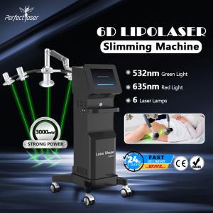 China 532nm 635nm 6D Lipo Laser Machine Weight Loss Body Slimming 600W factory