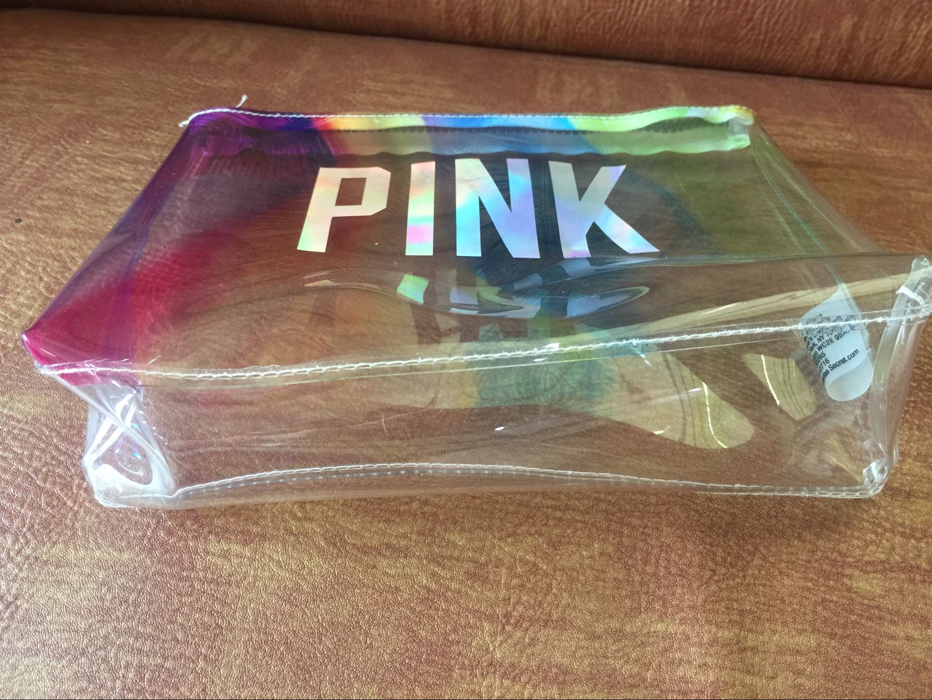 Shining Laser PVC Toiletry Bag , Customized Jewelry Gift Bag With Handle