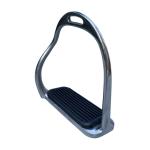 Polished Stainless Steel Anti-Slip Pad Safety Stirrup Ideal for Horse Enthusiast