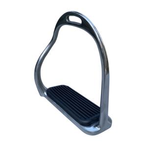China Polished Stainless Steel Anti-Slip Pad Safety Stirrup Ideal for Horse Enthusiasts factory