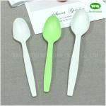 Disposable Bioplastic Spoon Made From Corn Starch-Biodegradable Products Perfect