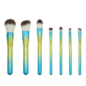 China High end Makeup Brush Set 7 Pcs Durable Gradient Color Vegan Beauty Tool factory