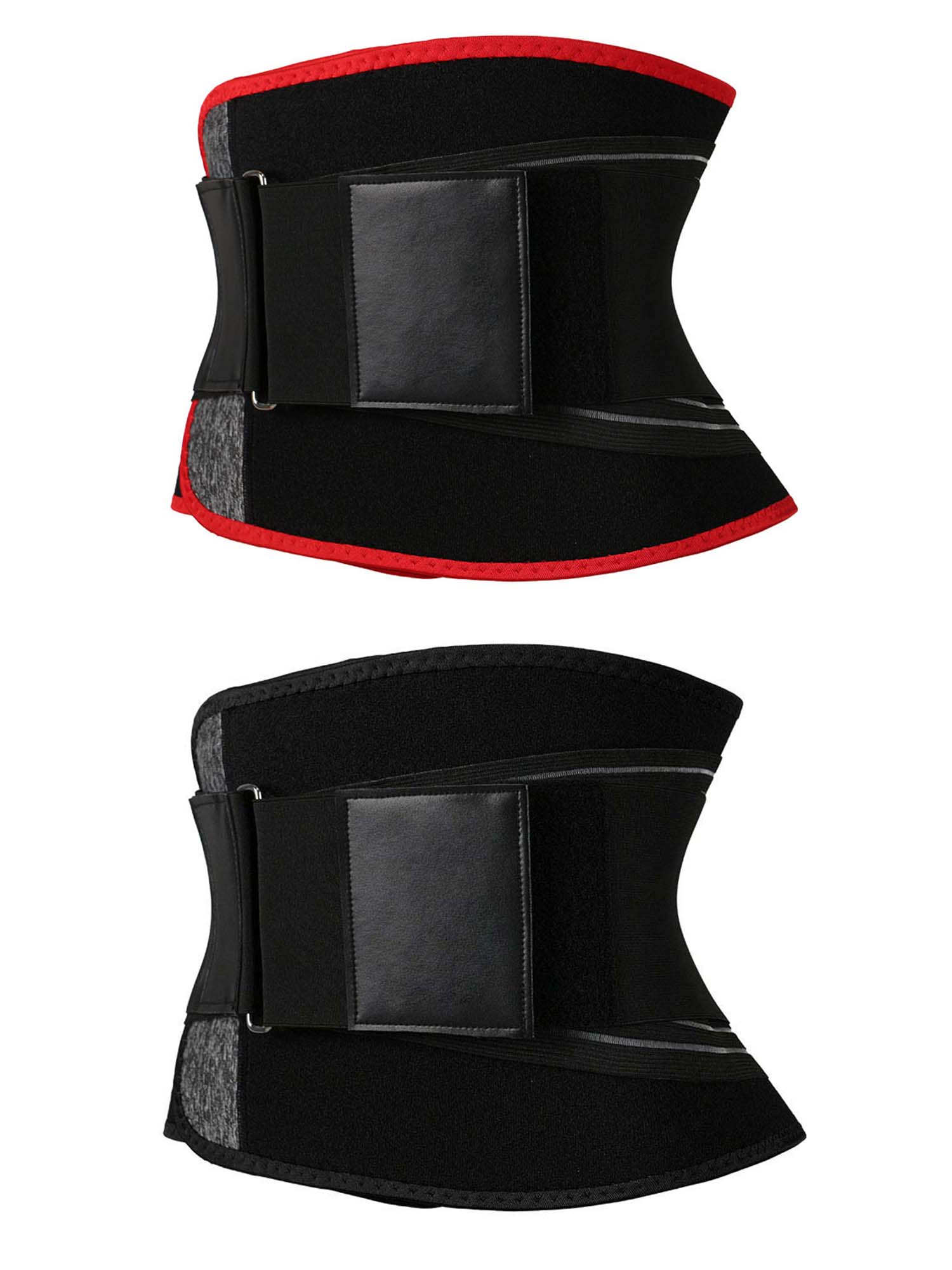 red and balck Leather Belt Neoprene Sweat