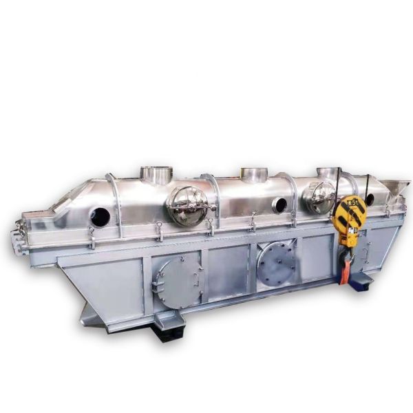 China 3*0.3M Vibratory Fluid Bed Dryer Magnesium Sulfate Borax Continuous Dryer factory