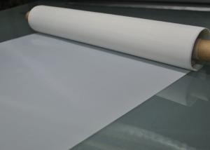China 100% Monofilament White 120T - 34 Polyester Screen Printing Mesh For Glass Printing factory