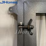 Steel Prefab Bamboo Infill Horse Stall Horse Barn Door Hinged Windows Customized