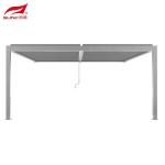3x3m Wall-mounted Aluminium Manual Louvered Pergola Customized Gery Outdoor