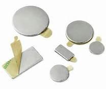 China N42 grade D10x1mm Disc Magnet with 3M Adhesive Permanent Magnets factory