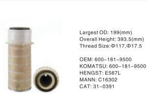 China 600-181-9500 Hydraulic Filter Assembly Height 393.5mm OD 199mm factory