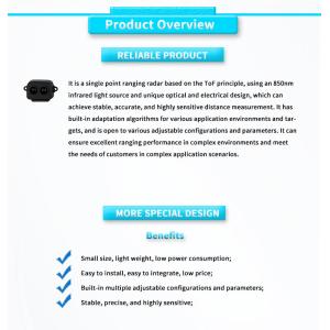 Mini Single Point Laser Ranging Sensor For Traffic Flow Statistics UBJG-01Y