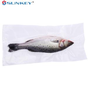 China 10in Vegetables Fruit Fresh Meat Packaging Transparent Vacuum Sealed Plastic Bags factory