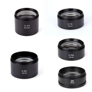 China Barlow Lens Stereo Microscope Lens Accessories Auxiliary Objective Lens 48mm Thread factory
