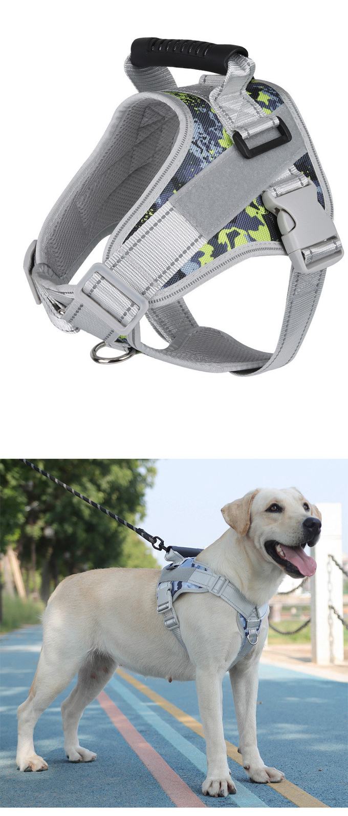 Pet Safety Harness Leash Easy To Clean Adjustable Buckle For Dogs