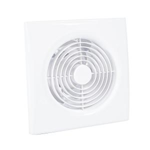 China 240V 6&quot; 8&quot; 10&quot; 12&quot; Plastic Metal Back Square Bathroom Exhaust Fan For Wall Mounting factory