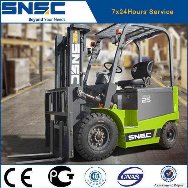 China 2.5 Ton Capacity Electrical Fork Lift Ideal for Warehouse Operations factory