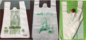 China OEM Cornstarch Biodegradable Bags Supermarket Shopping Bags factory