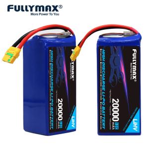 China 12cell 20000mAh Lipo Battery Energy Density High Lithium Polymer Battery For Drone 47.04V 12C factory