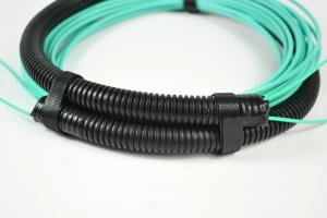 China Pulling Eyes / Socket MPO MTP Patch Cord OM3/OM4 Trunk Fiber Cable Customized Length on sale