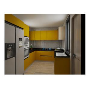 China 50mm Natural Stone Modern Modular Kitchen Cabinets Waterproof Cabinet Accessories ISO 4001 factory