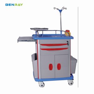 Hospital Medical Records Crash Cart ABS Emergency Medical Cart Trolley with