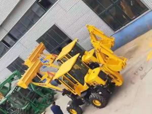 China Hydraulic 76KW 1m3 Bucket Backhoe Loader AC And Joystick WZ30-25 factory