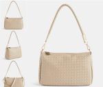 25cm 14cm White Leather Messenger Bag Hand Woven Female Messenger Bag