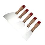Hot Sale Wooden Handle Carbon Steel Putty Knife Czech Beech Handle Stainless