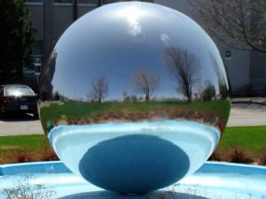 China Charming Advertising Inflatable Balloons Mirror For T Show , T Show Mirror Shpere factory