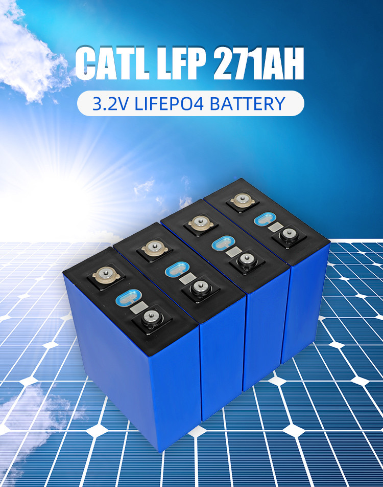 Grade A Full Capacity 3.2V 271AH LiFePO4 Battery Cell For Solar Energy Storage