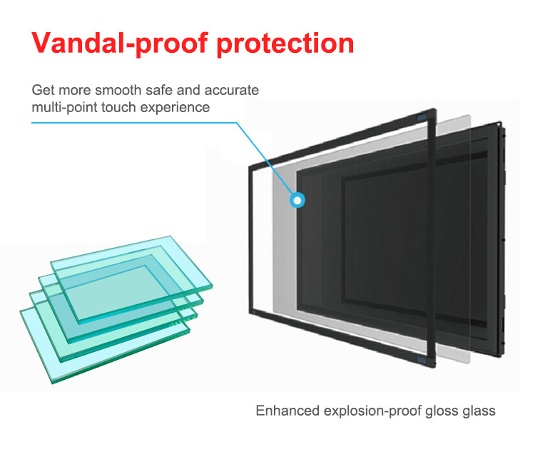 47 Inch Seamless Video Wall 1000nits Sunlight Readable Display