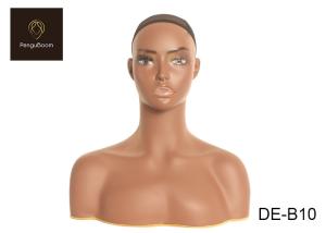 China Full Bust Realistic Mannequin Head With Shoulders factory