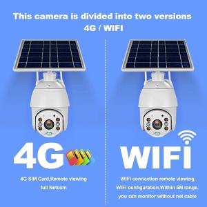 China 4G CCTV Solar Powerd Camera Wireless Pan Tilt Outdoor Dome Camera factory